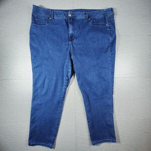 AVENUE Butter Denim Ankle Jeans Jeggings Pants Womens Plus Size 22